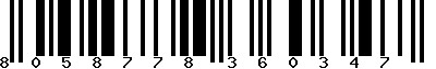 EAN-13 : 8058778360347