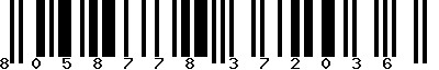 EAN-13 : 8058778372036