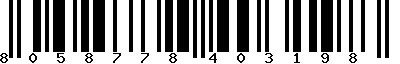 EAN-13 : 8058778403198