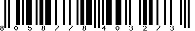 EAN-13 : 8058778403273