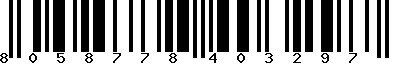 EAN-13 : 8058778403297