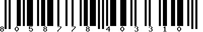 EAN-13 : 8058778403310