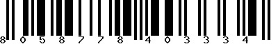 EAN-13 : 8058778403334