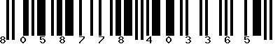 EAN-13 : 8058778403365