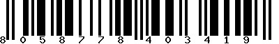 EAN-13 : 8058778403419