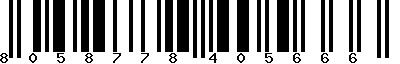 EAN-13 : 8058778405666