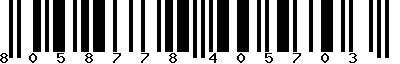 EAN-13 : 8058778405703