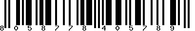 EAN-13 : 8058778405789