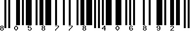 EAN-13 : 8058778406892