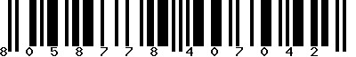 EAN-13 : 8058778407042