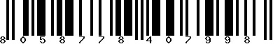 EAN-13 : 8058778407998