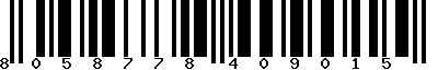 EAN-13 : 8058778409015