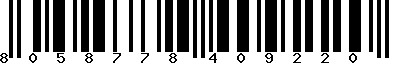 EAN-13 : 8058778409220