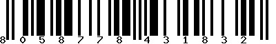 EAN-13 : 8058778431832