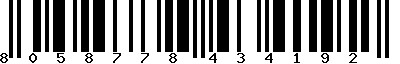 EAN-13 : 8058778434192