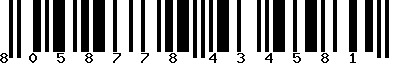 EAN-13 : 8058778434581