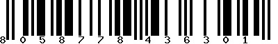 EAN-13 : 8058778436301