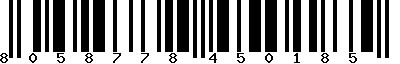 EAN-13 : 8058778450185