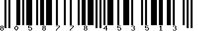 EAN-13 : 8058778453513
