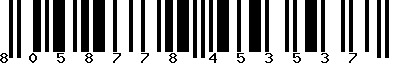 EAN-13 : 8058778453537