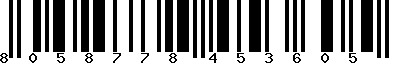 EAN-13 : 8058778453605
