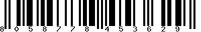 EAN-13 : 8058778453629