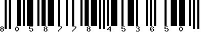 EAN-13 : 8058778453650