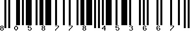 EAN-13 : 8058778453667