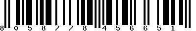 EAN-13 : 8058778456651