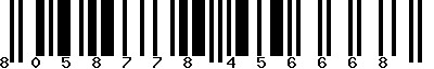 EAN-13 : 8058778456668