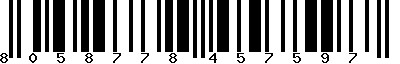 EAN-13 : 8058778457597