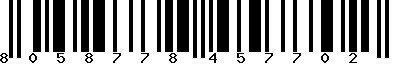 EAN-13 : 8058778457702