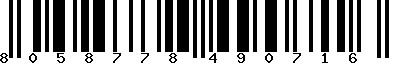 EAN-13 : 8058778490716