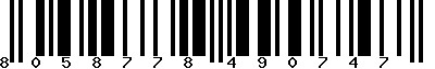 EAN-13 : 8058778490747