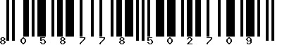 EAN-13 : 8058778502709