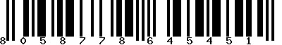 EAN-13 : 8058778645451