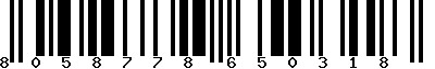 EAN-13 : 8058778650318