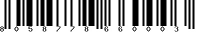 EAN-13 : 8058778660003