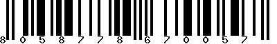 EAN-13 : 8058778670057