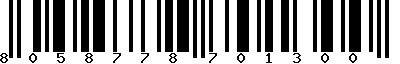 EAN-13 : 8058778701300