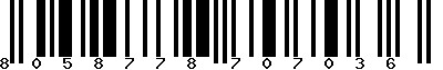 EAN-13 : 8058778707036