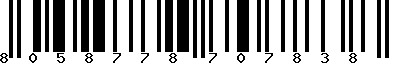 EAN-13 : 8058778707838