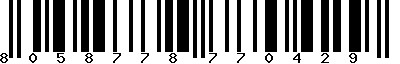 EAN-13 : 8058778770429