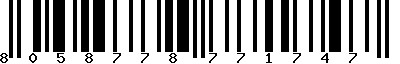 EAN-13 : 8058778771747