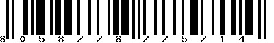 EAN-13 : 8058778775714