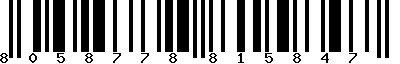 EAN-13 : 8058778815847