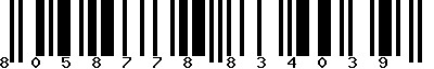 EAN-13 : 8058778834039