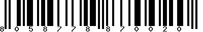 EAN-13 : 8058778870020