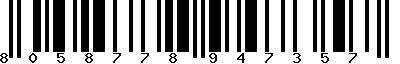 EAN-13 : 8058778947357