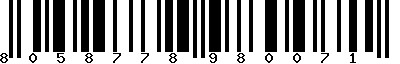 EAN-13 : 8058778980071